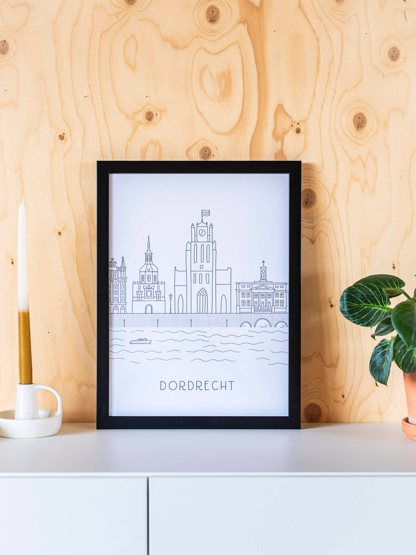 Skyline zwartwit